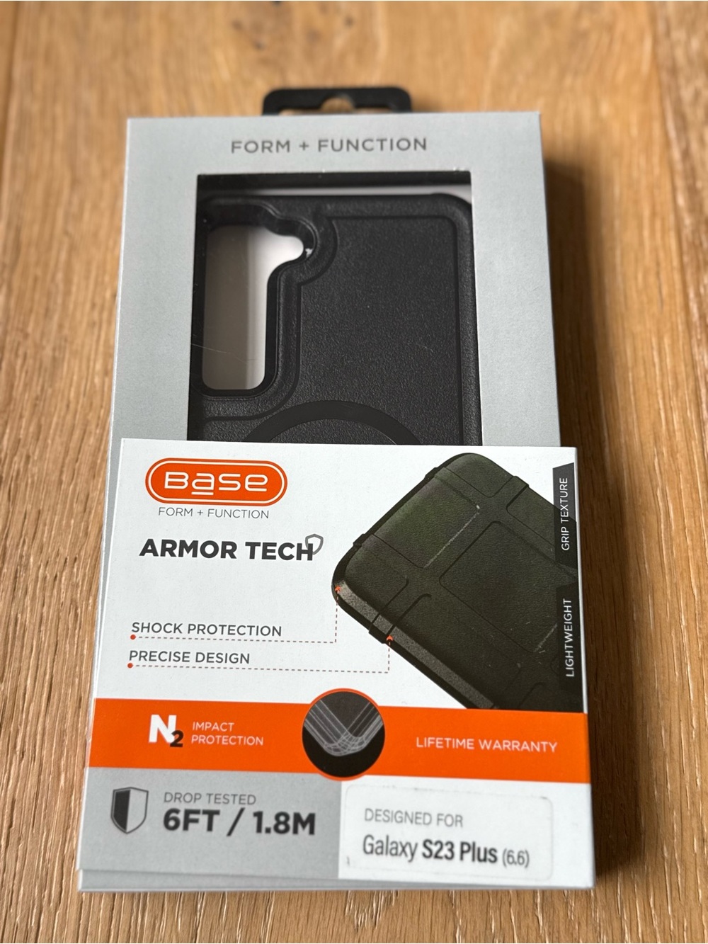 New Armor Tech Protective Case for Galaxy S23 Plus 6.6” Black Case